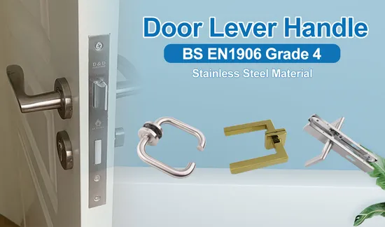 Furniture Europeanzinc American Style or Black Door Handle Lock Hardware Stainless Steel En1906: 2012 Passage Door Lever Handle Sample Customization