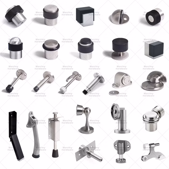 Базовый индивидуальный заказ, сделанный в Китае, Т-образная форма, популярная высококачественная гостиничная ванная комната, золотой черный дверной стопор, резиновый дверной стопор из нержавеющей стали